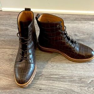 Madewell Size 6 Alligator Ankle Boots
